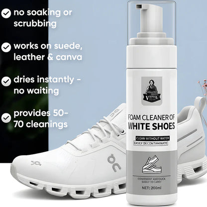 SoleAura - water-free foam shoe cleaner